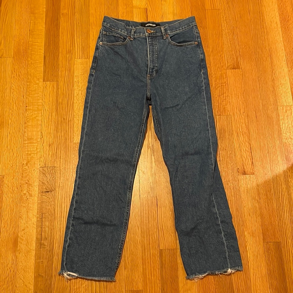 Express Super Hi Rise Straight Jeans Size 6